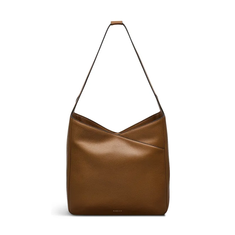 Alpha Road Leather Medium Ziptop Shoulder Bag in Milka - 110903 sold by Radley