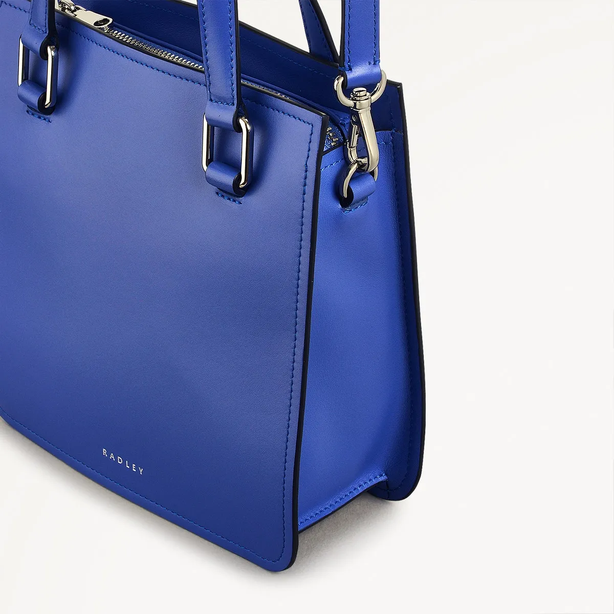 Percy Lane Leather Small Ziptop Grab Bag in Yves Blue - 110931 sold by Radley product image thumbnail 4
