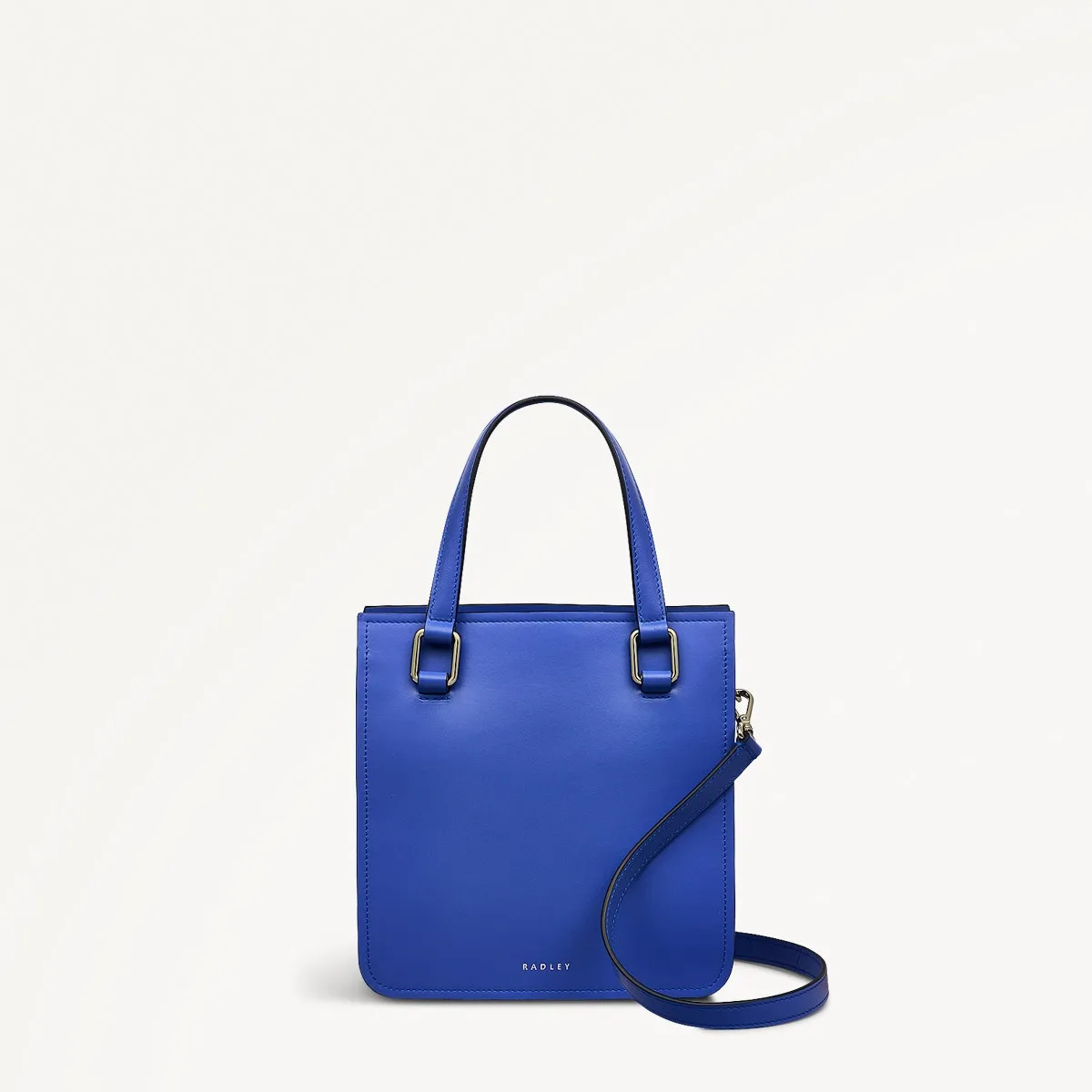 Percy Lane Leather Small Ziptop Grab Bag in Yves Blue - 110931 sold by Radley