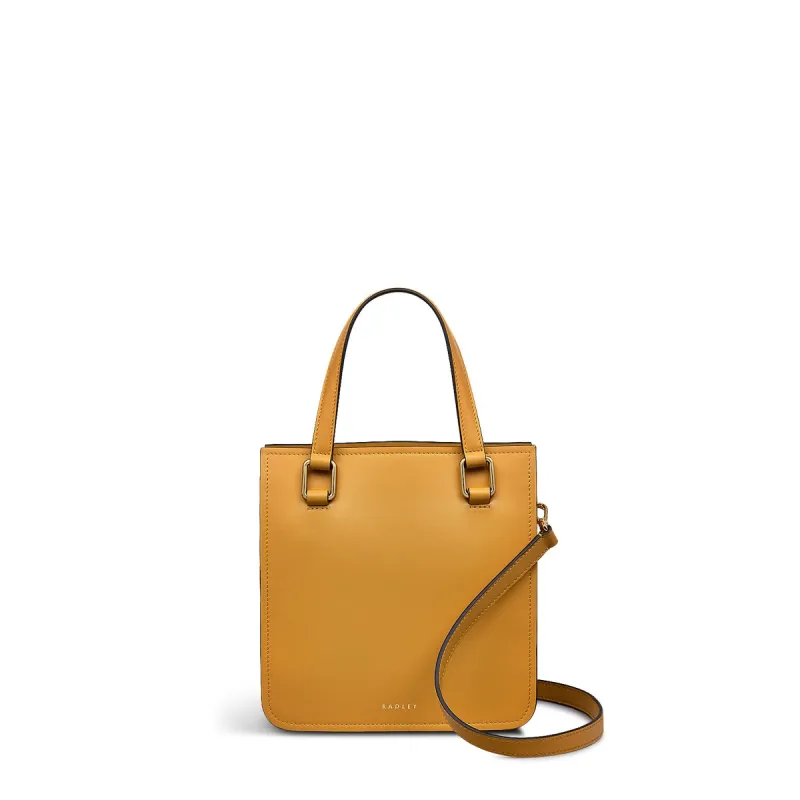 Percy Lane Leather Small Ziptop Grab Bag in Pecan - 110930 sold by Radley