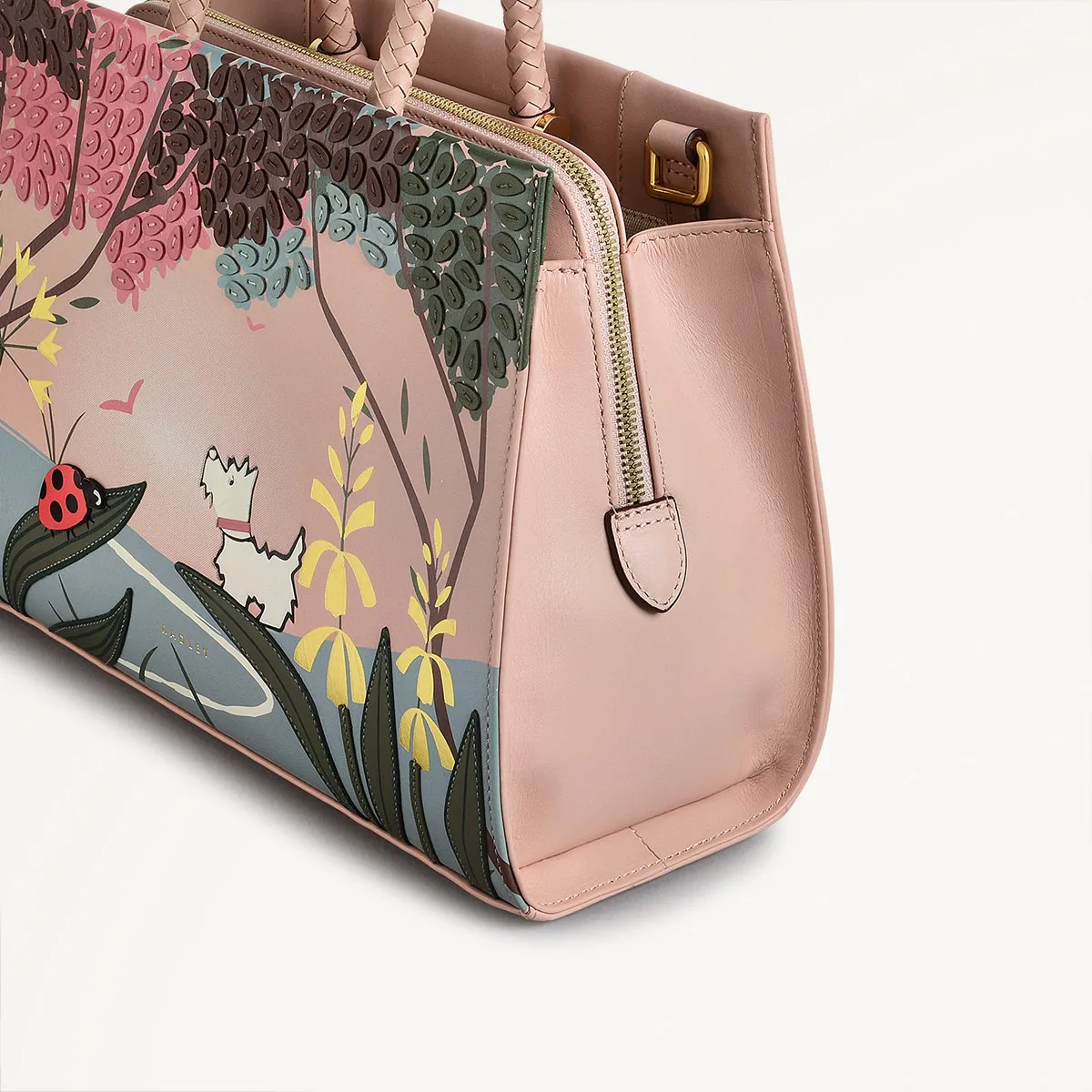 Spring Meadow Medium Ziptop Grab Prairie Pink - 110844 sold by Radley product image thumbnail 4