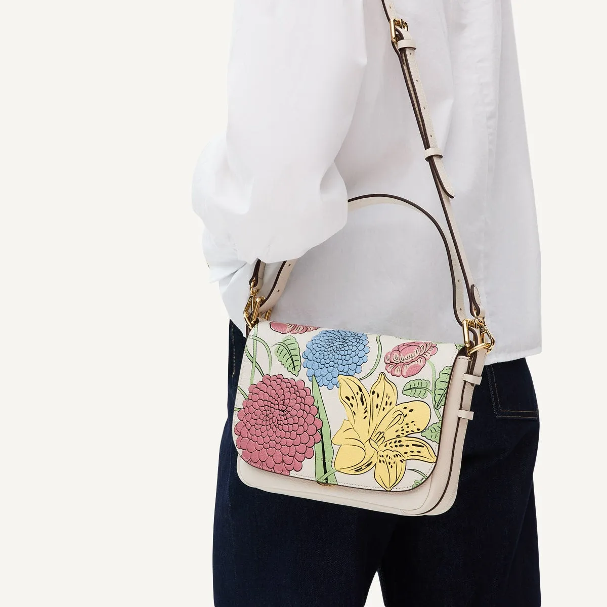 Rhs Ss25 Small Flapover Cross Body Chalk - 110850 sold by Radley product image thumbnail 5