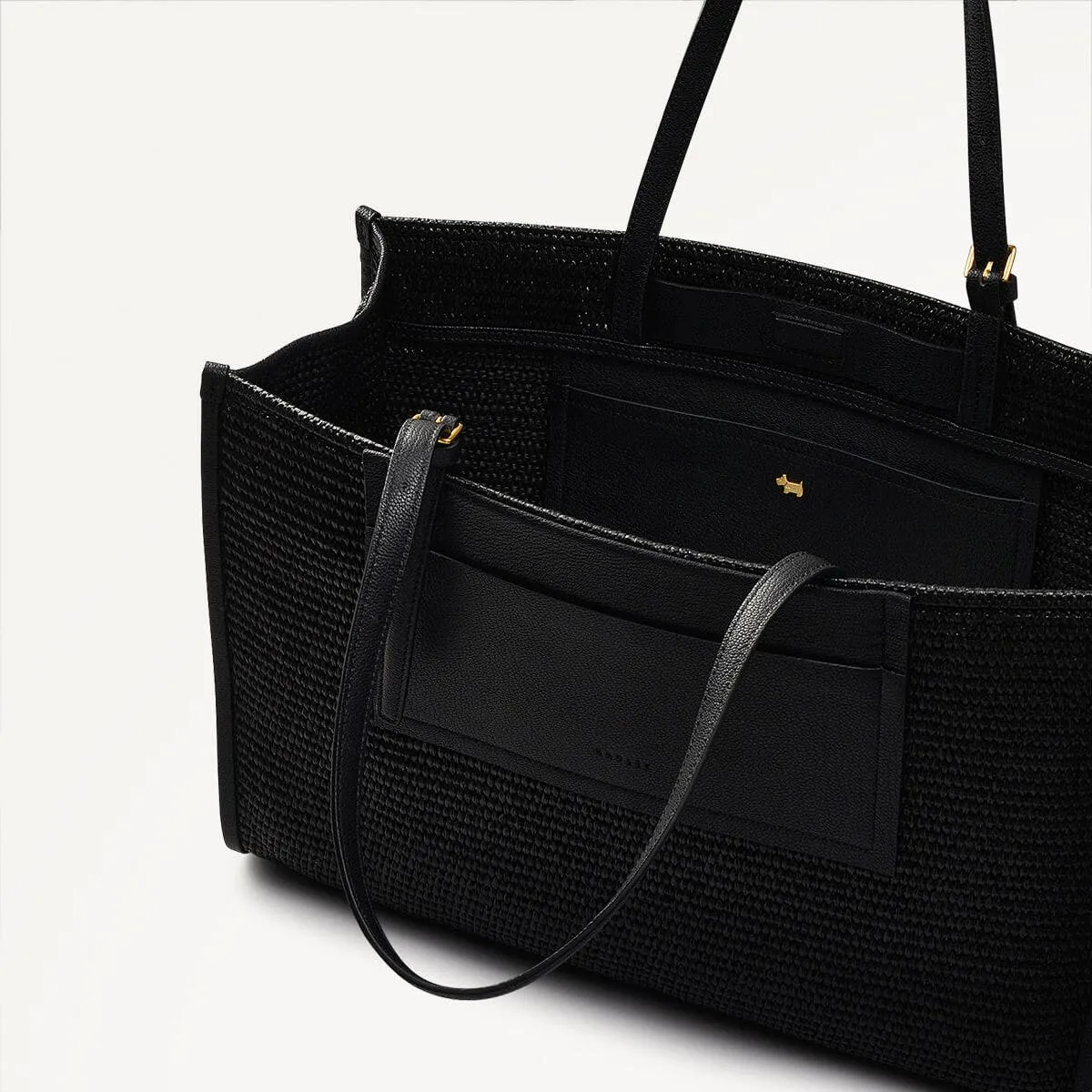 The Burlington Fabric Large Open Top Tote Bag in Black - 110693 sold by Radley product image thumbnail 3