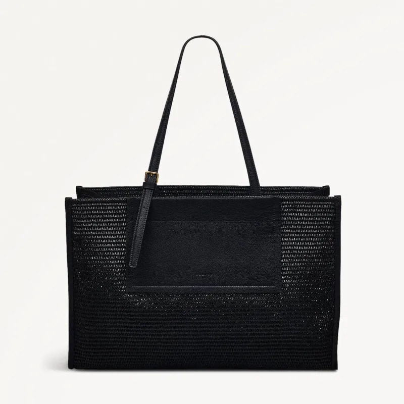 The Burlington Fabric Large Open Top Tote Bag in Black - 110693 sold by Radley