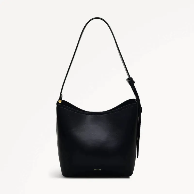 Bathurst Mews Leather Medium Ziptop Shoulder Bag in Black - 110654 sold by Radley