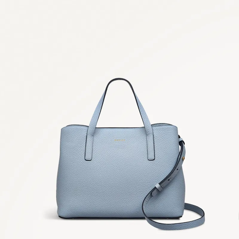 Dukes Place Medium Ziptop Grab Bag in Smoke Blue - 110639 sold by Radley