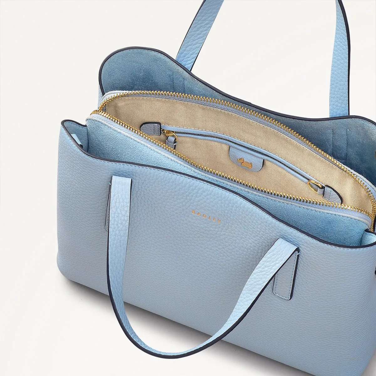 Dukes Place Medium Ziptop Grab Bag in Smoke Blue - 110639 sold by Radley product image thumbnail 3