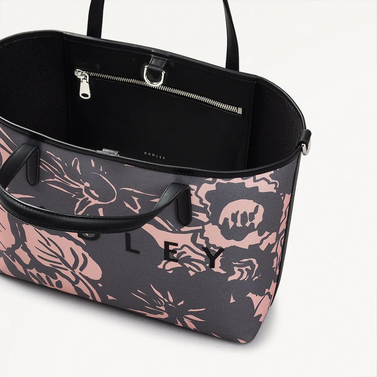Southwell Gardens - Floral Fabric Small Ziptop Cross Body in Black - 110857 sold by Radley product image thumbnail 3