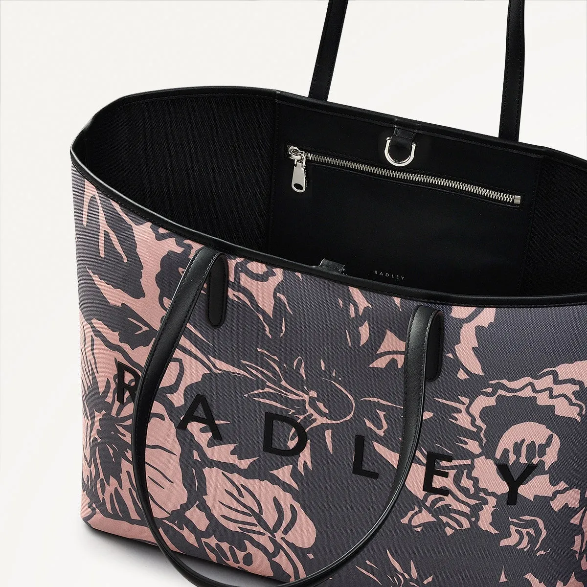 Southwell Gardens - Floral Fabric Large Open Top Tote in Black - 110854 sold by Radley product image thumbnail 3