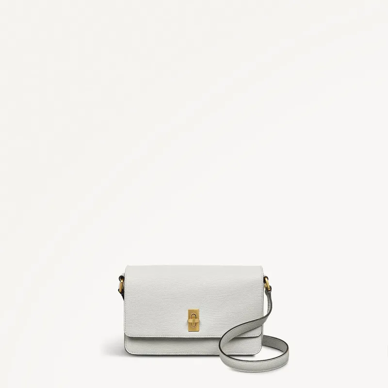 Threadneedle Street Leather Small Flapover Crossbody Bag in Mist - 110686 sold by Radley