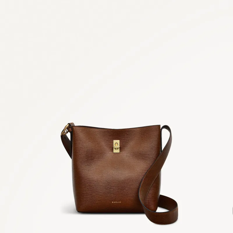 Threadneedle Street Leather Medium Open Top Crossbody Bag in Saddle - 110689 sold by Radley