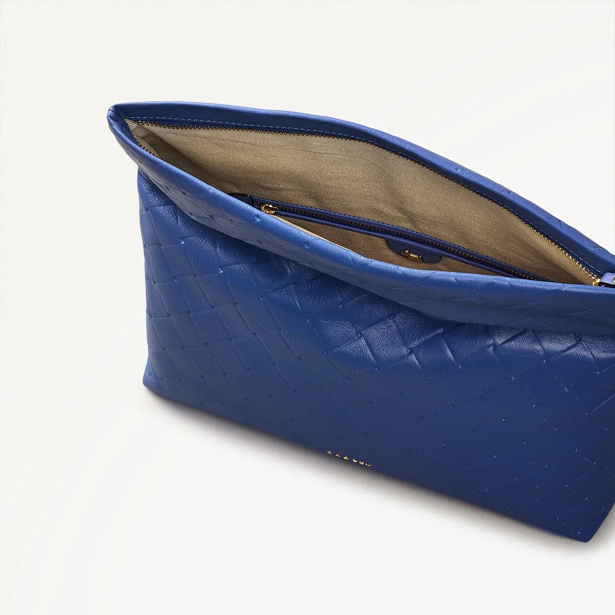 Weaver Lane Leather Medium Flapover Clutch Bag in Yves Blue - 110663 sold by Radley product image thumbnail 3