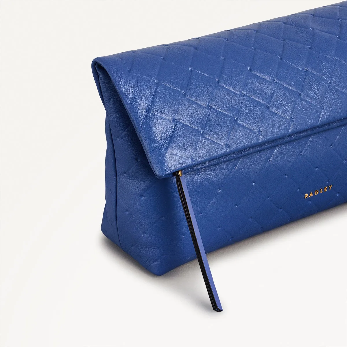 Weaver Lane Leather Medium Flapover Clutch Bag in Yves Blue - 110663 sold by Radley product image thumbnail 4