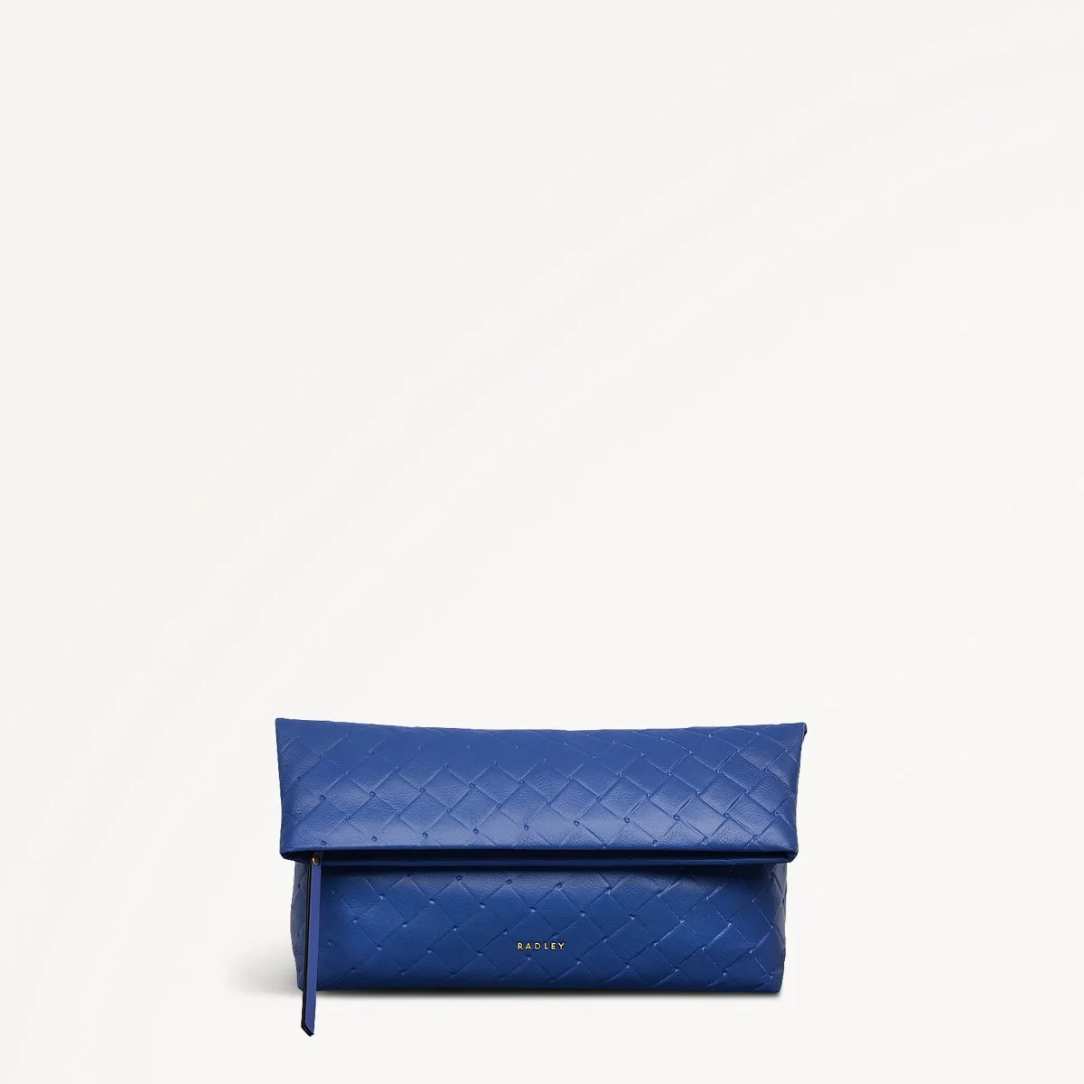 Weaver Lane Leather Medium Flapover Clutch Bag in Yves Blue - 110663 sold by Radley