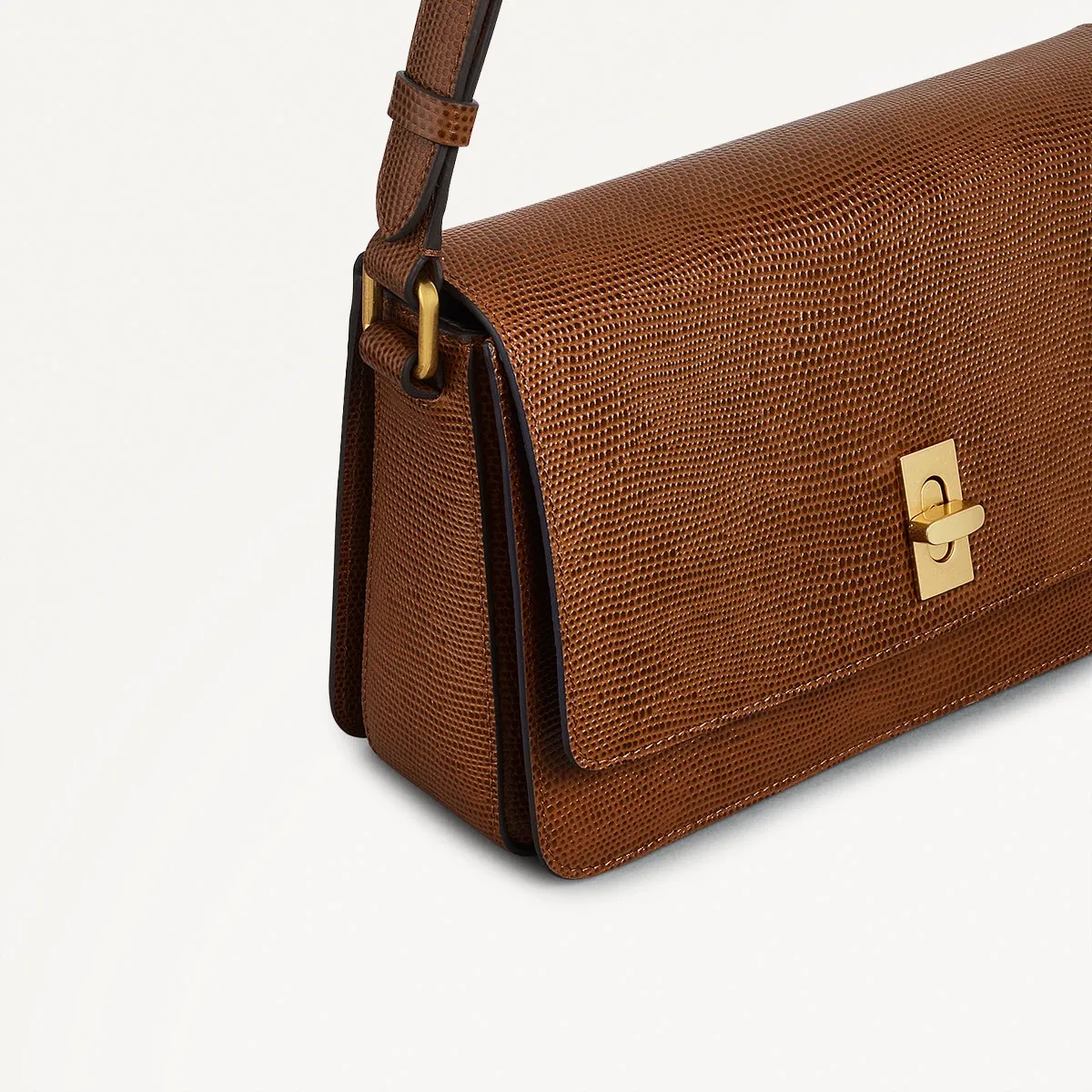 Threadneedle Street Leather Small Flapover Crossbody Bag in Saddle - 110687 sold by Radley product image thumbnail 4