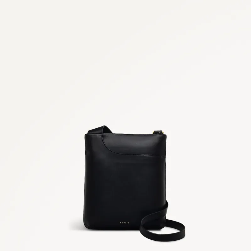 Pockets Leather Medium Ziptop Cross Body Bag in Black - 110618 sold by Radley