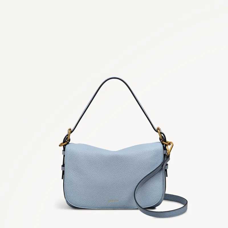 Grafton Street Leather Small Flapover Crossbody Bag in Smoke Blue - 110640 sold by Radley