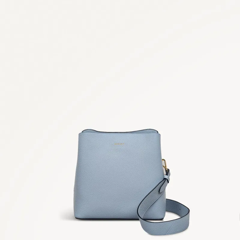 Dukes Place Leather Medium Compartment Crossbody Bag in Smoke Blue - 110638 sold by Radley