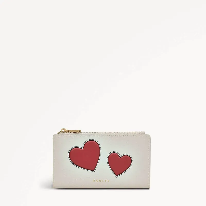 Valentines SS25 Leather Medium Ziptop Wallet in Chalk - 110607 sold by Radley