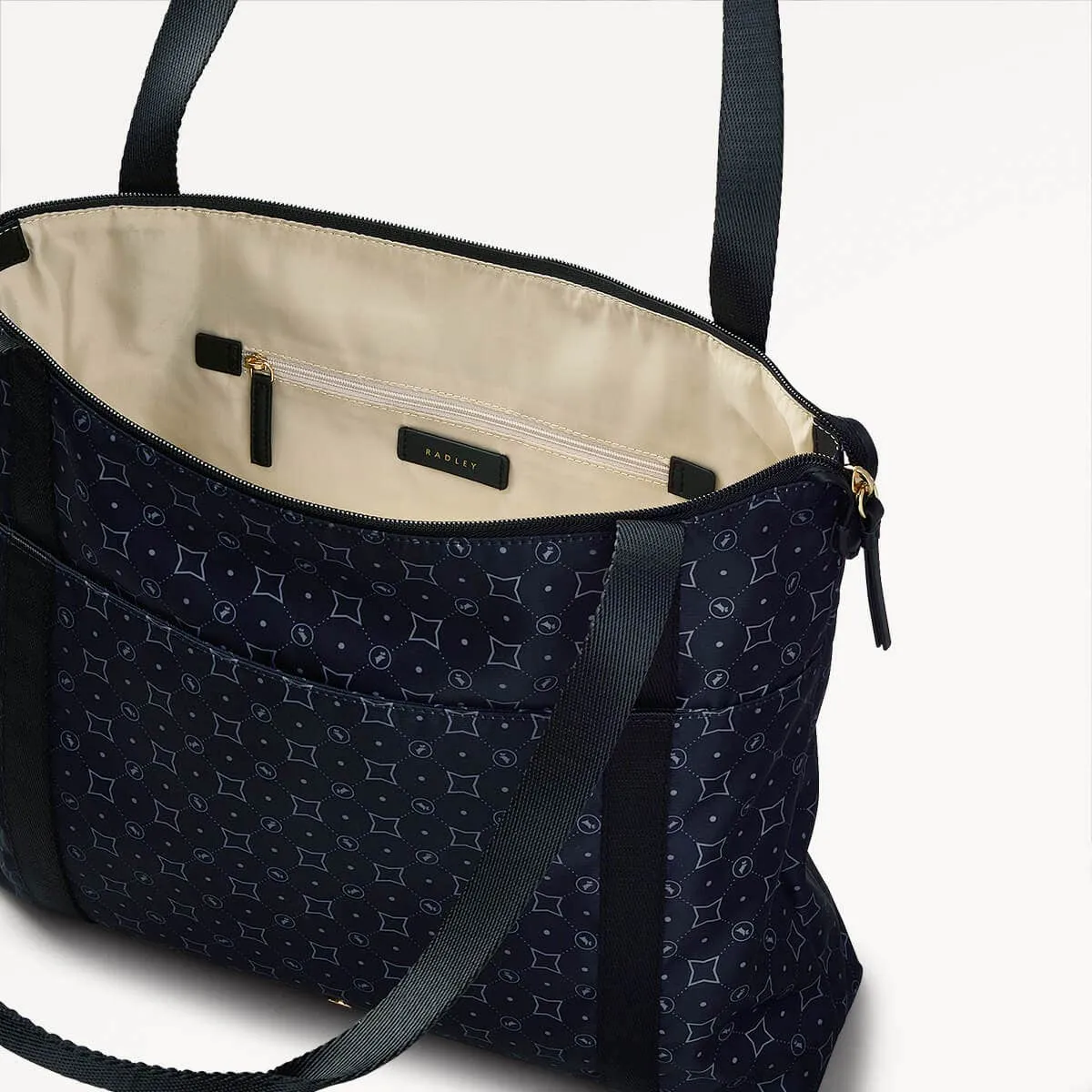 Columbia Road Monogram Fabric Medium Ziptop Shoulder Bag in Black - 110535 sold by Radley product image thumbnail 3