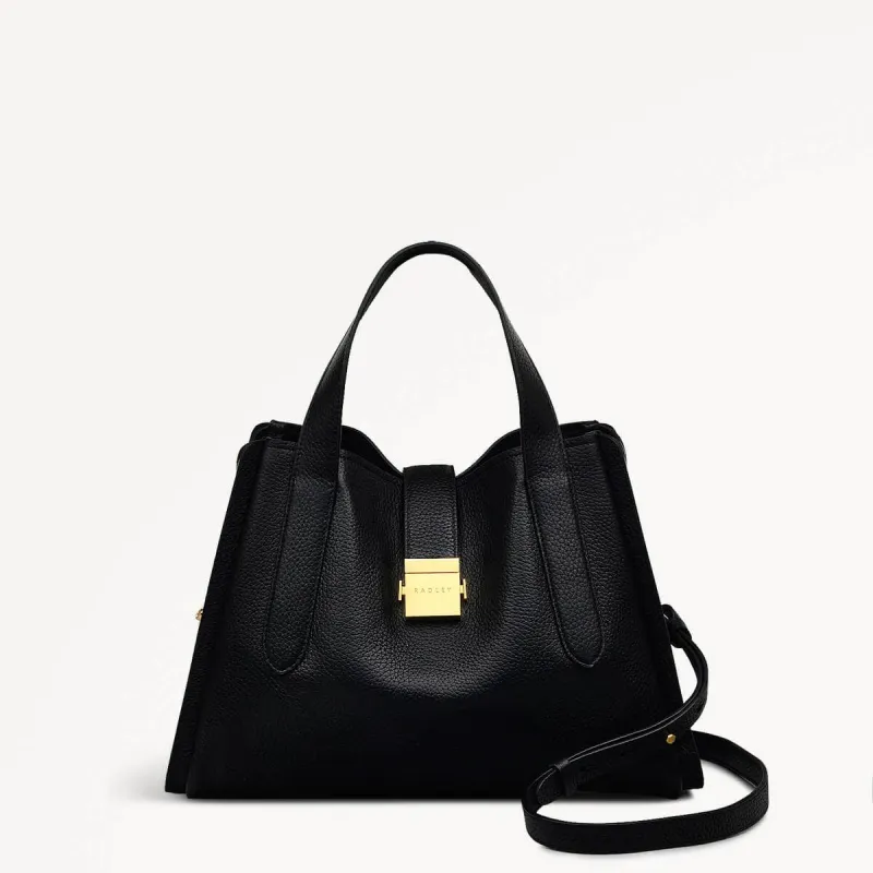 Sloane Street Leather Medium Ziptop Grab Bag in Black - 110429 sold by Radley