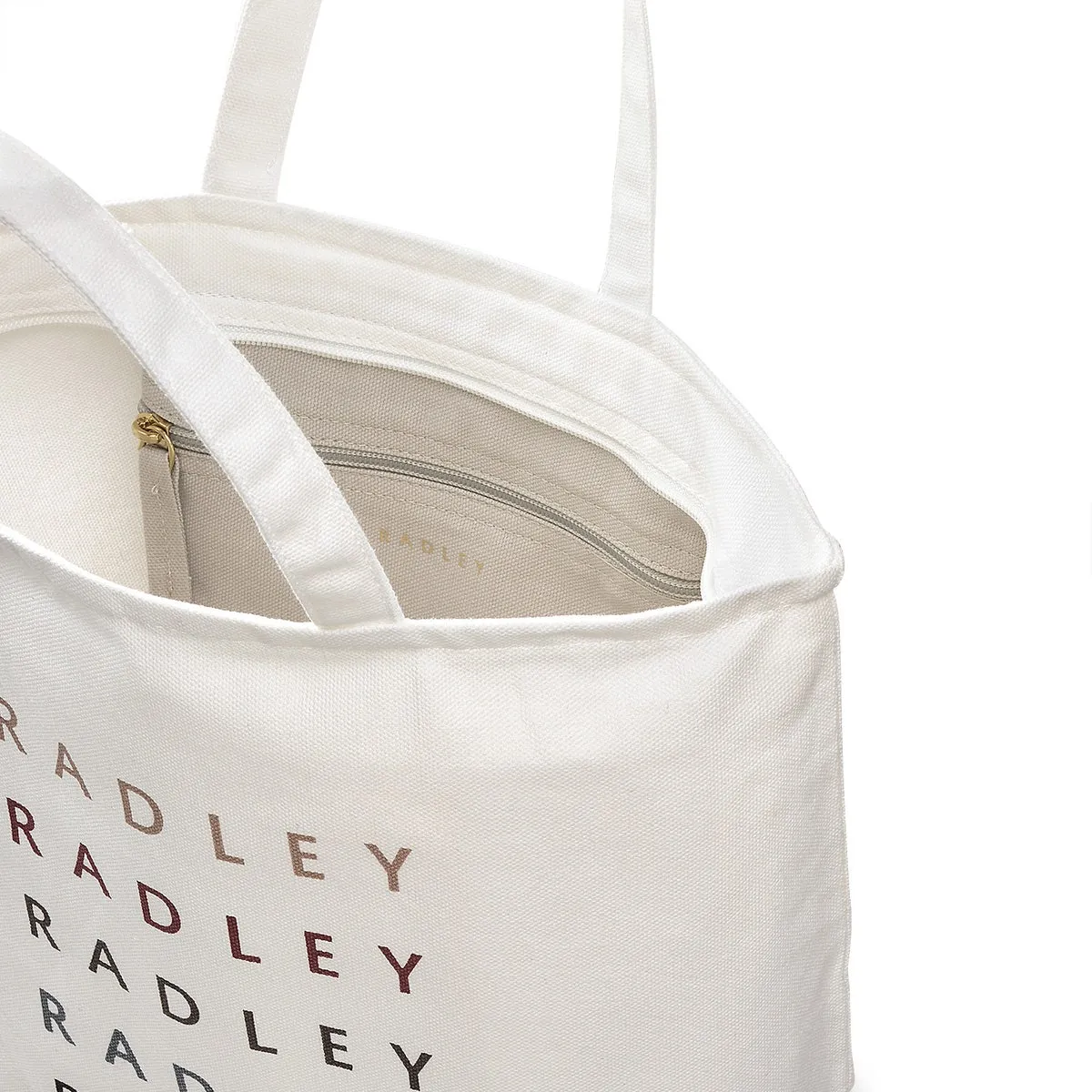 Radley On Repeat Fabric Small Ziptop Tote in Natural - 110439 sold by Radley product image thumbnail 3