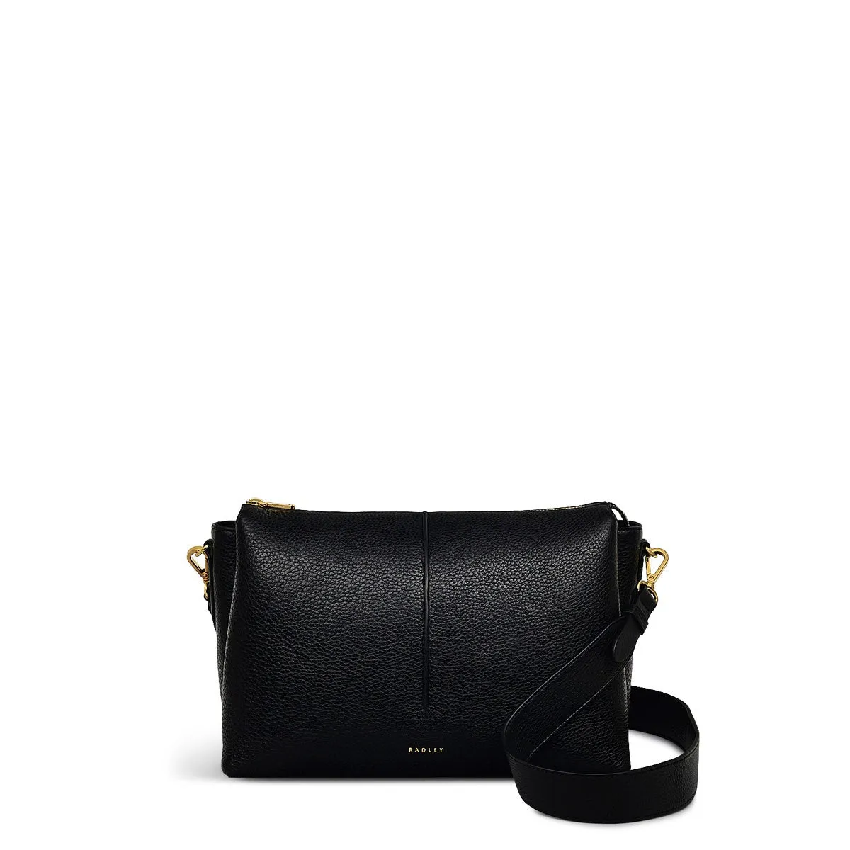 Hillgate Place Leather Medium Ziptop Crossbody Bag in Black - 110427 sold by Radley