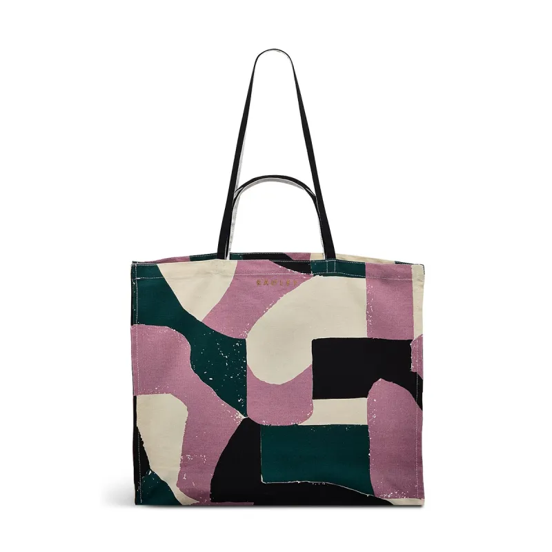 Gallery Road Fabric Large Open Top Tote in Shy Pink - 110454 sold by Radley