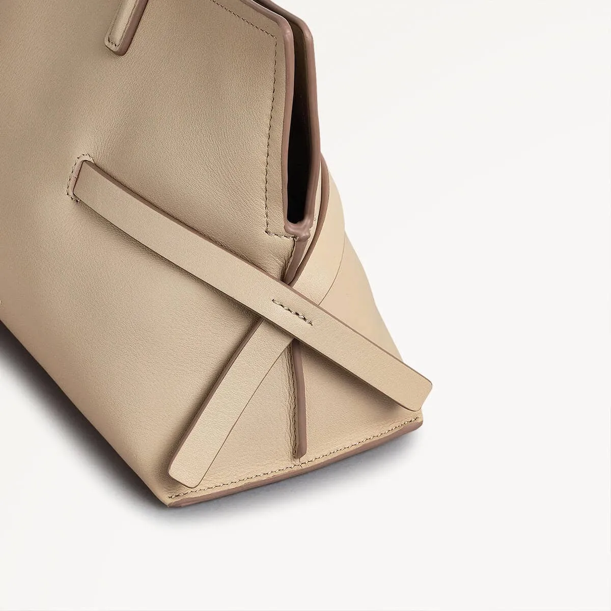 Fleet Street Leather Small Open Top Crossbody Bag in Stone - 110305 sold by Radley product image thumbnail 4