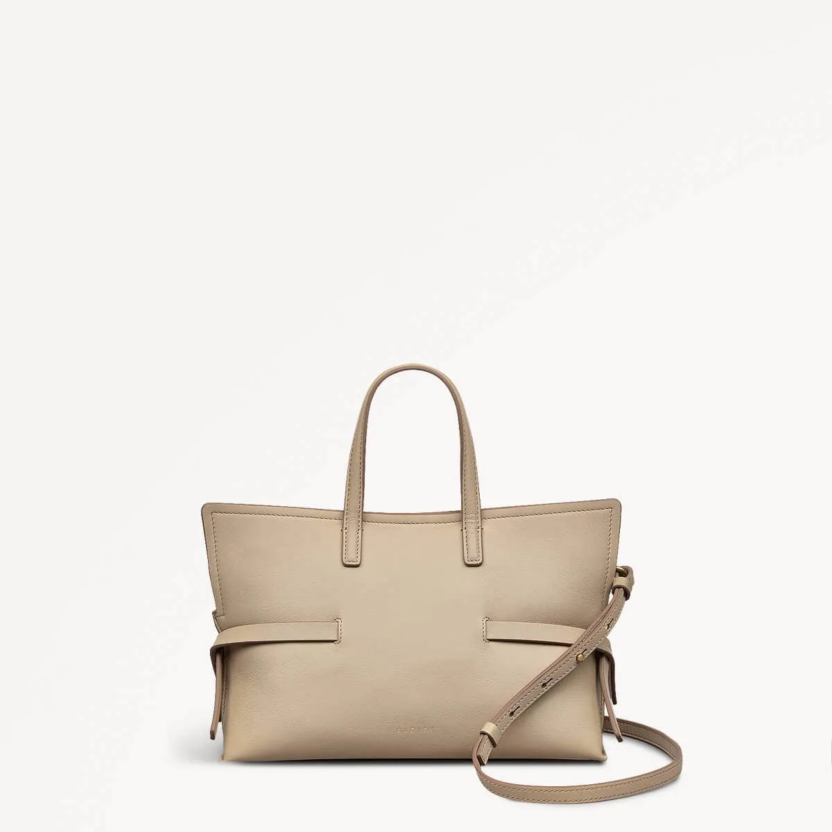 Fleet Street Leather Small Open Top Crossbody Bag in Stone - 110305 sold by Radley