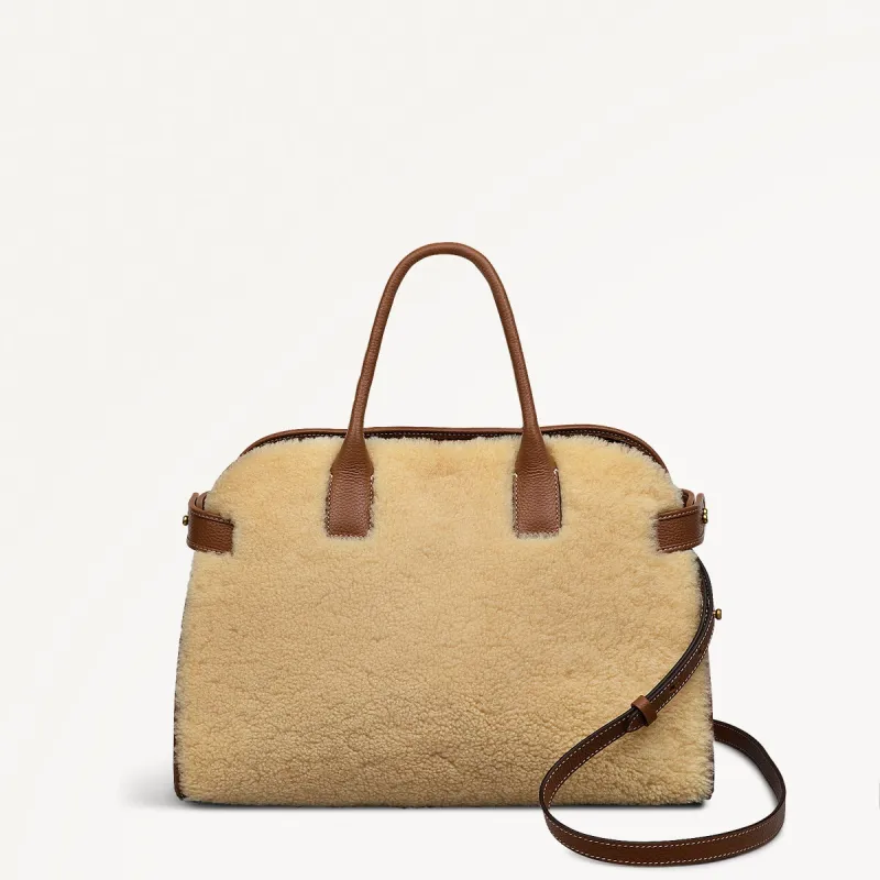 The Rathbone Leather Open Top Grab Bag in Natural - 110302 sold by Radley
