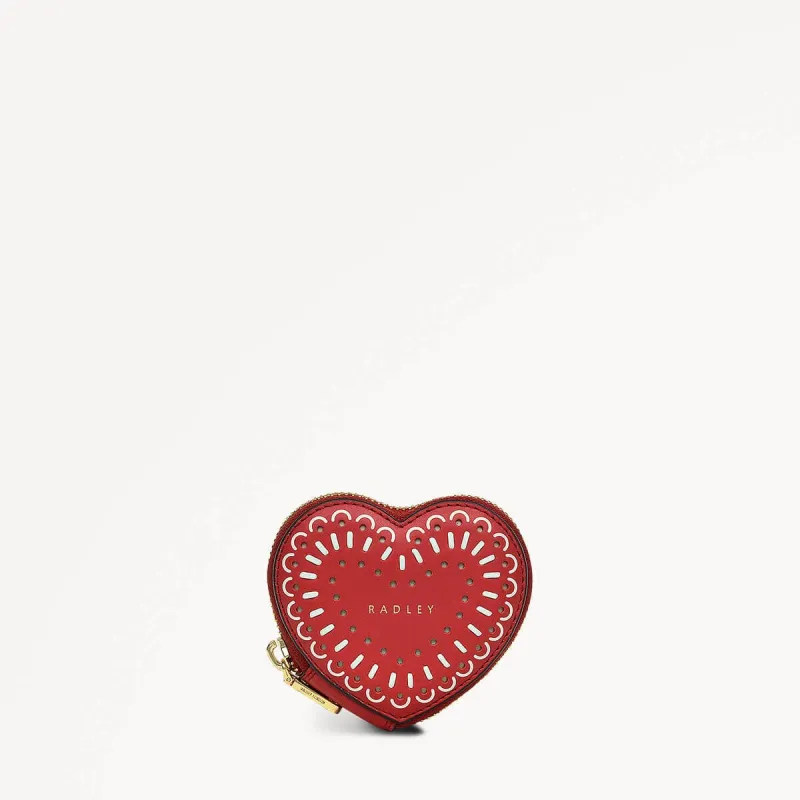 Valentines SS25 Leather Around Coin Purse in Crimson - 110281 sold by Radley
