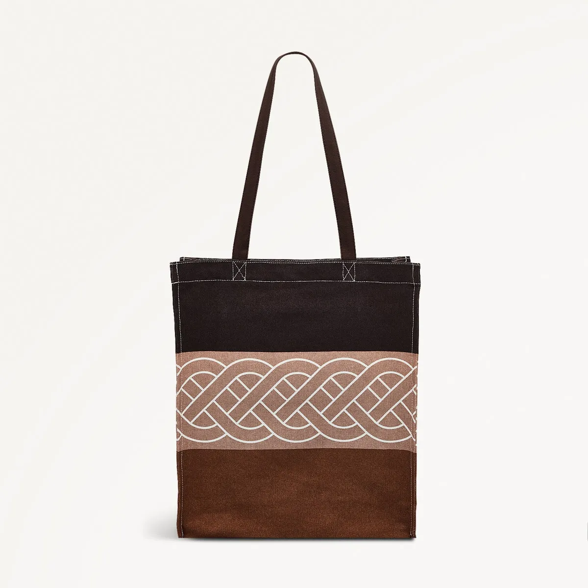 Stripe Fabric Top Tote Dark in Dark Oak - 110328 sold by Radley product image thumbnail 2