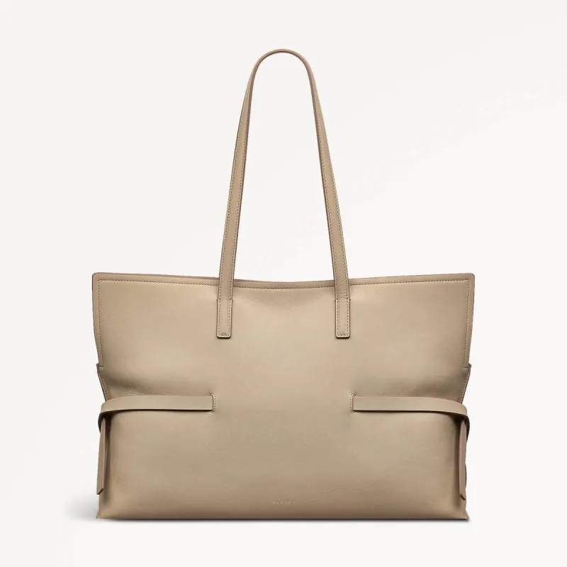 Fleet Street Leather Medium Open Top Tote Bag in Stone - 110303 sold by Radley
