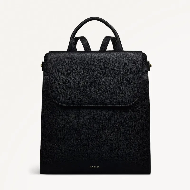 The Rathbone Large Flapover Backpack Black - 110288 sold by Radley