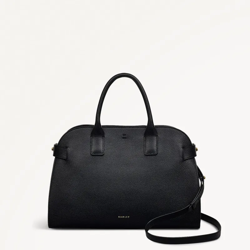 The Rathbone Leather Open Top Grab Bag in Black - 110285 sold by Radley