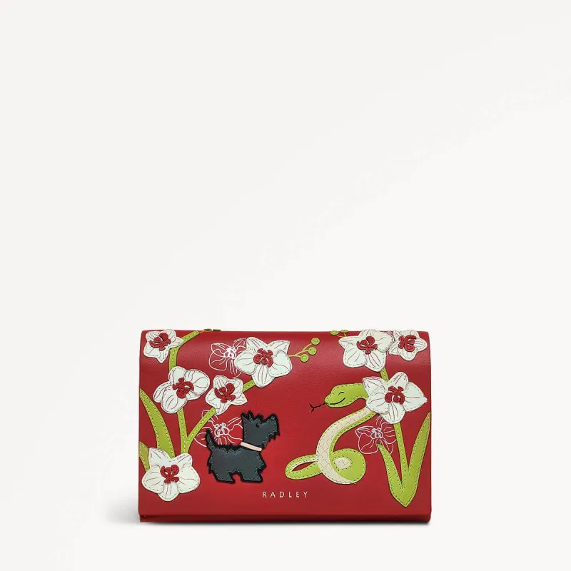 Lunar New Year Ss25 Medium Flapover Purse Crimson - 110279 made by Radley