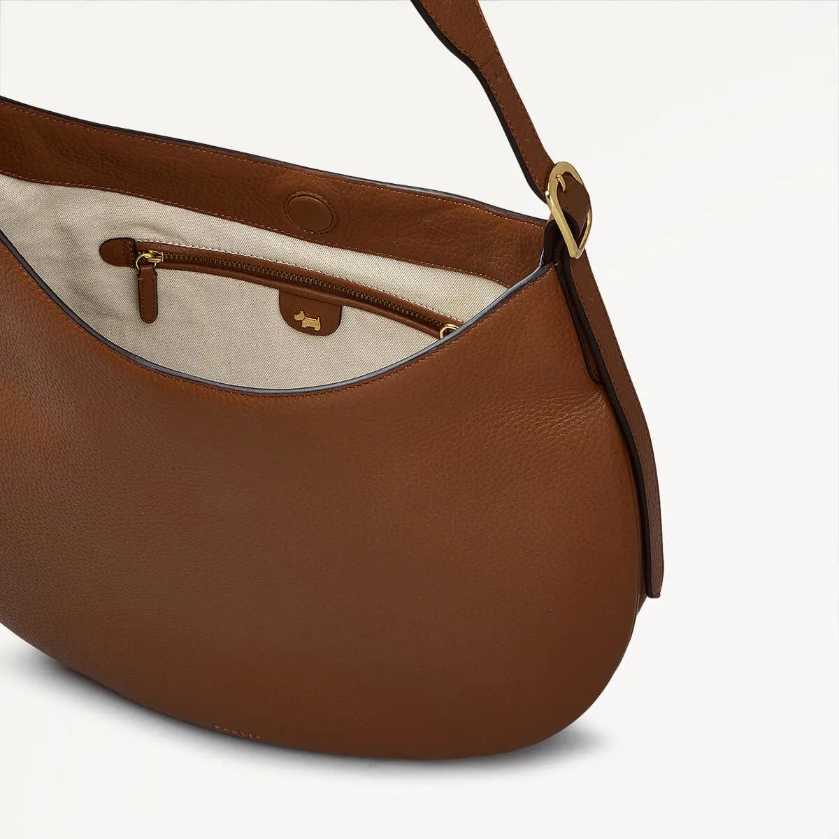 Kensington Place Leather Large Open Top Shoulder Bag in Saddle - 110162 sold by Radley product image thumbnail 3