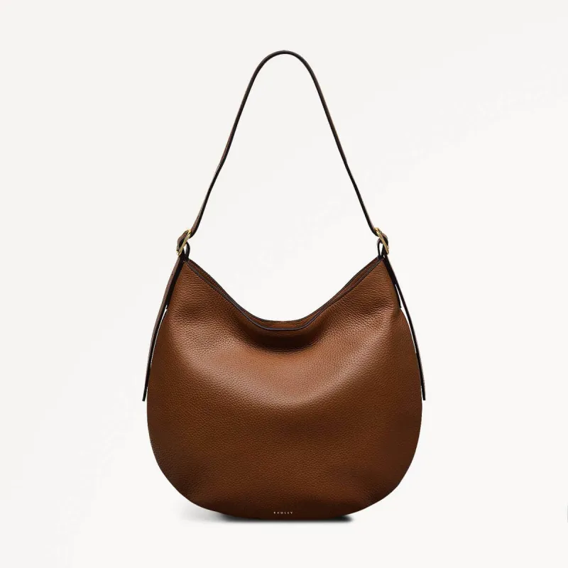 Kensington Place Leather Large Open Top Shoulder Bag in Saddle - 110162 sold by Radley