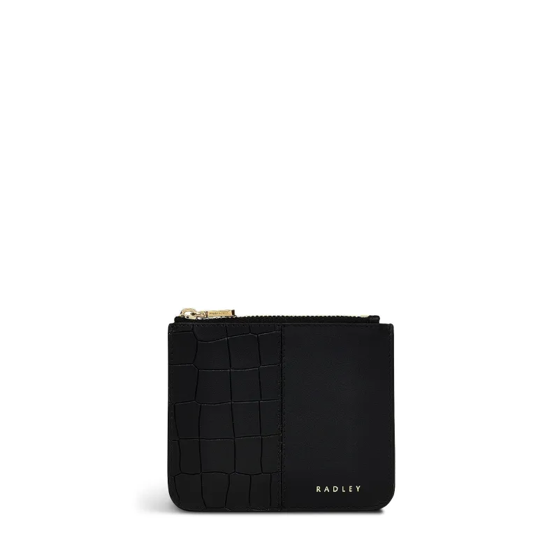 Mount Row Leather Small Ziptop Coin Purse in Black - S1970001 sold by Radley