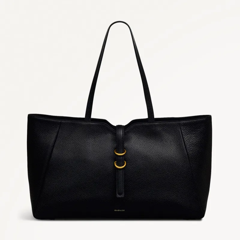 Hazelbury Park Fabric Large Ziptop Tote Bag in Black - 111629 sold by Radley