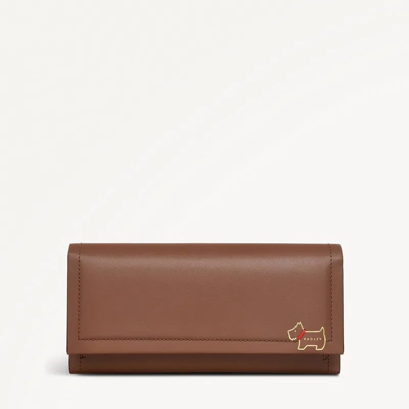 Heritage Lane Leather Large Flapover Purse in Saddle - 111467 sold by Radley