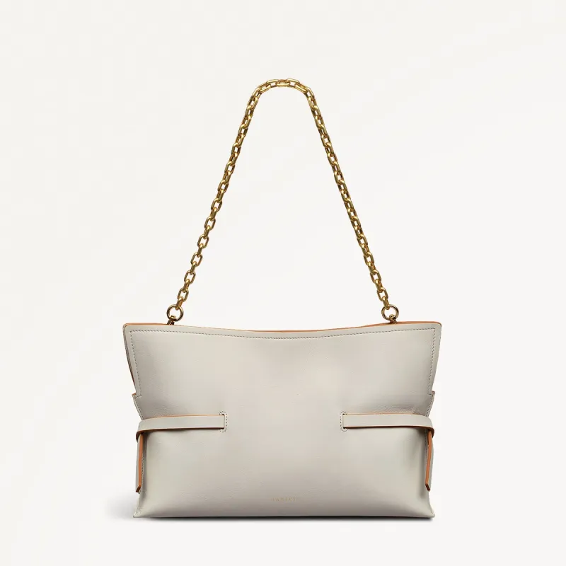 Fleet Street Leather Medium Open Top Clutch Bag in Chalk - 111435 sold by Radley