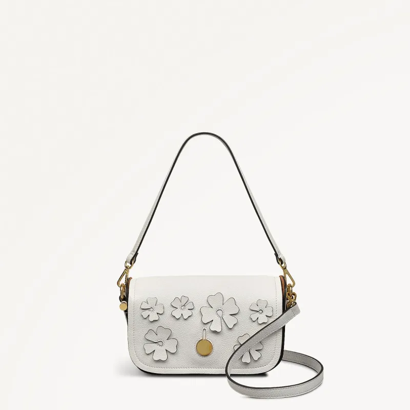 Bathurst Mews Leather Small Flapover Cross Body Bag in Chalk - 111395 sold by Radley