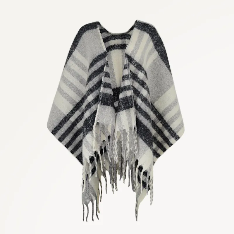 Radley Check Fabric Poncho in Ash - 112493 sold by Radley