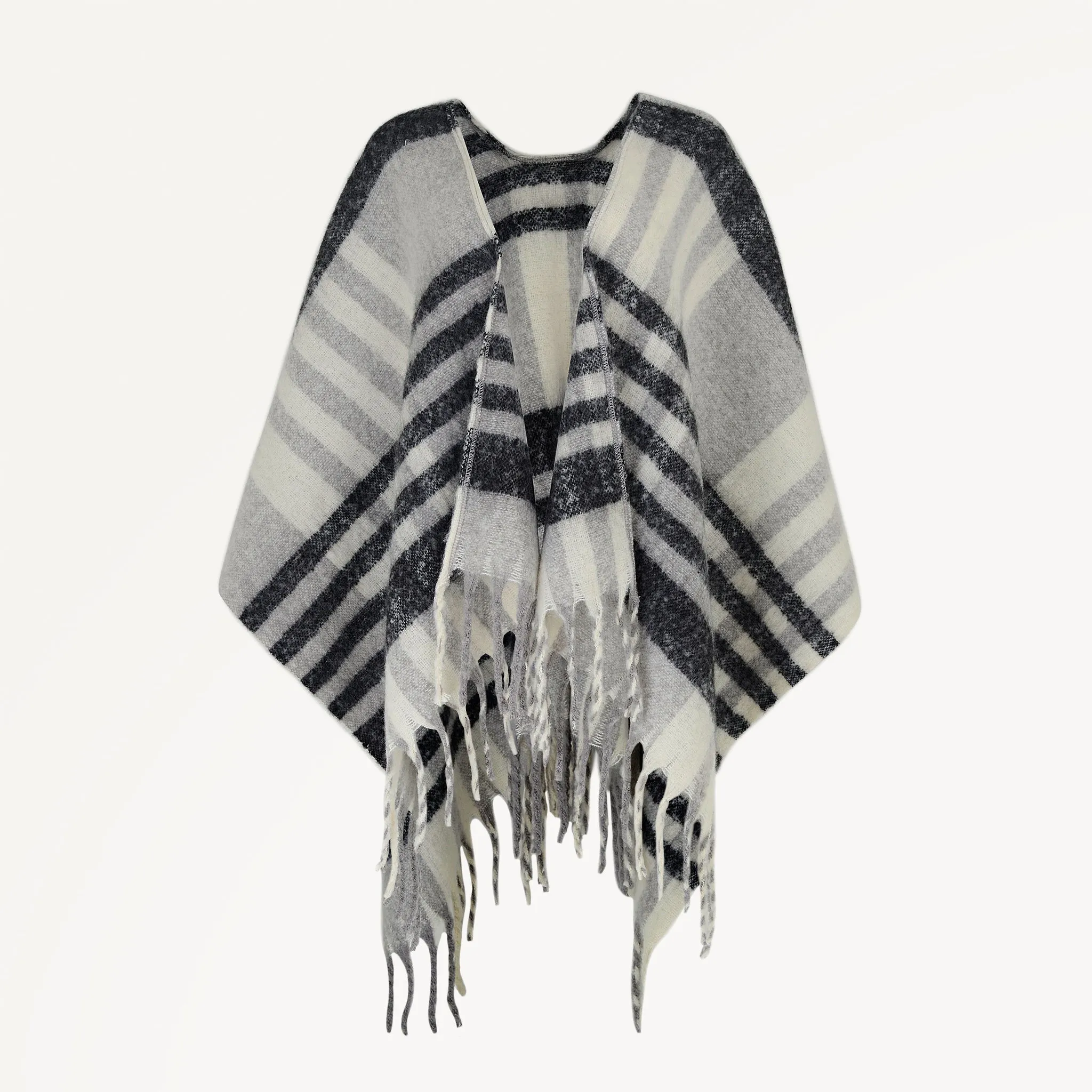 Radley Check Fabric Poncho in Ash - 112493 sold by Radley