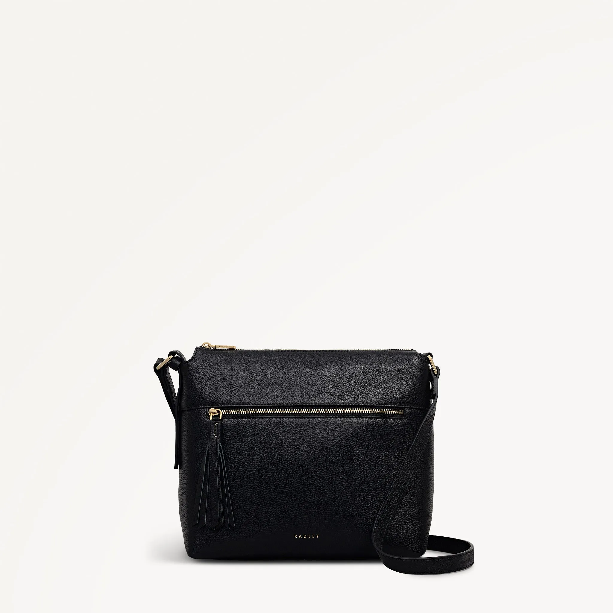 Fountain Mews Leather Small Ziptop Cross Body Bag in Black - 112613 sold by Radley
