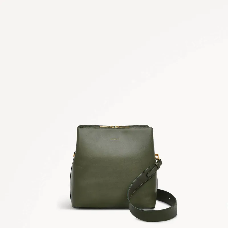 Dukes Place Leather Medium Compartment Crossbody Bag in Dark Olive - 110182 sold by Radley