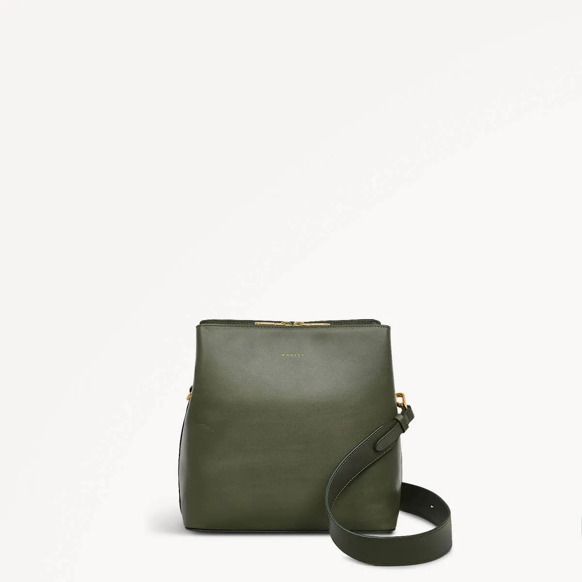 Dukes Place Leather Medium Compartment Crossbody Bag in Dark Olive - 110182 sold by Radley