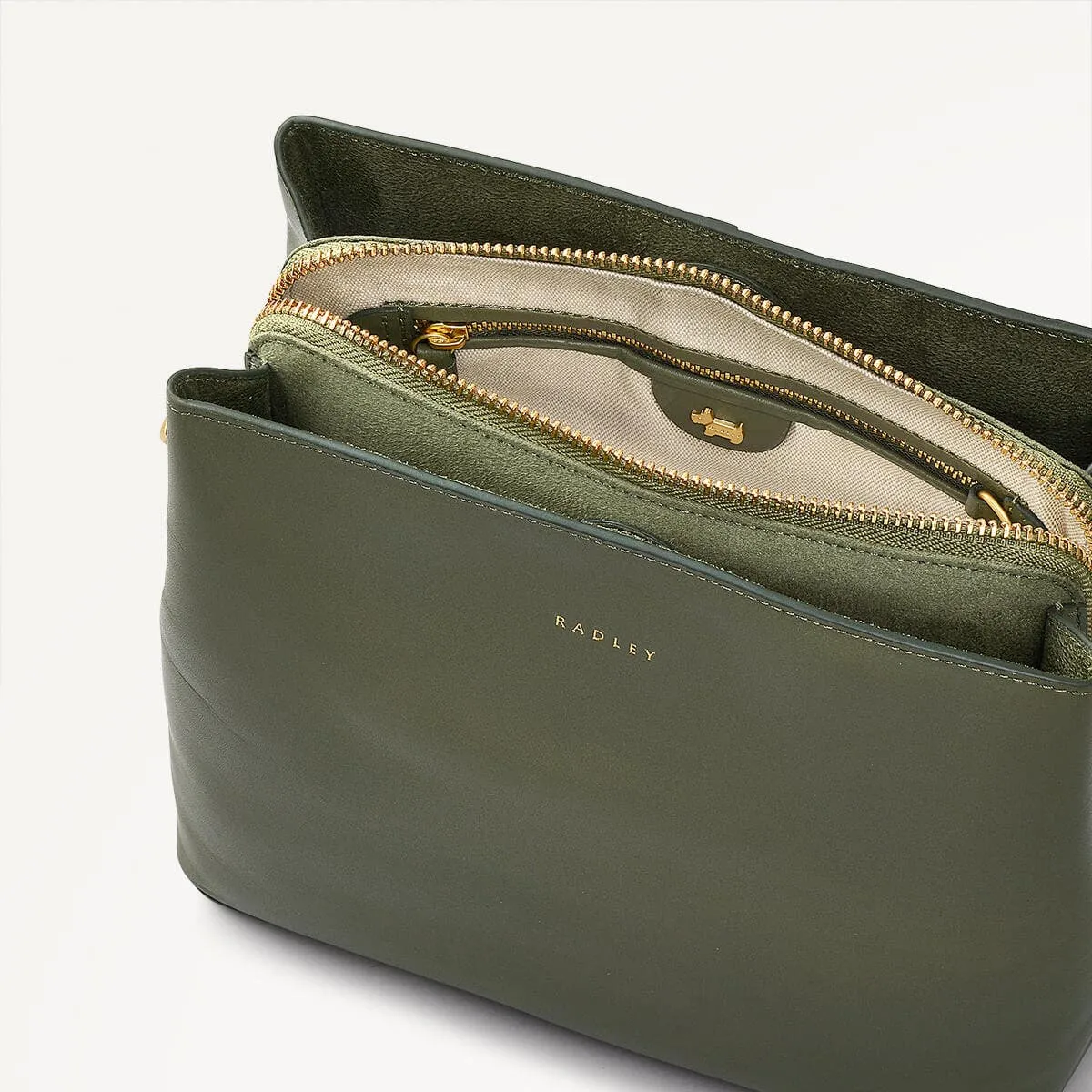 Dukes Place Leather Medium Compartment Crossbody Bag in Dark Olive - 110182 sold by Radley product image thumbnail 3